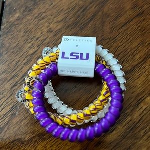 COPY - Teleties 3 pack of mini hair ties representing LSU!!!